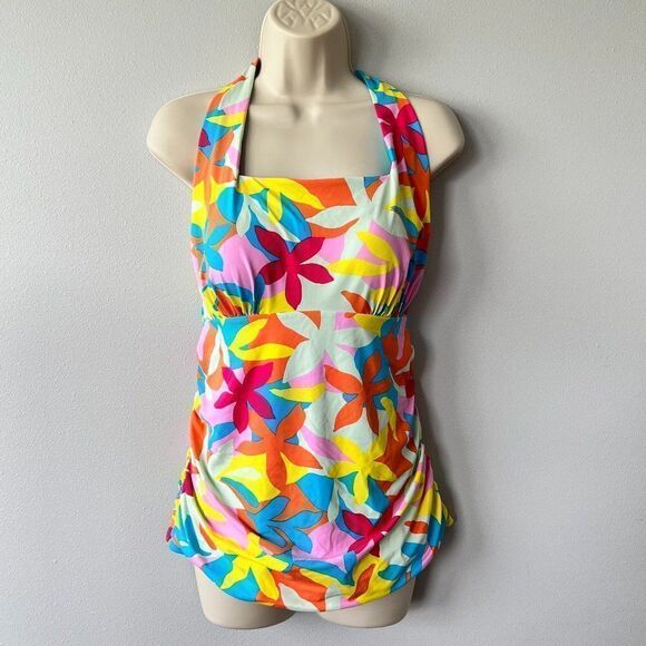 Lands' End Chlorine Resistant Swim Tankini Size 14 NWT - Picture 1 of 7